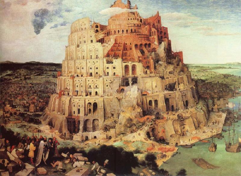 unknow artist THe Tower of Babel Sweden oil painting art